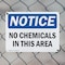Signmission No Chemicals In This Area, 10 in W x Rectangle, Plastic OS-2PACK-NS-P-710-L-16050 - alternate 6
